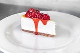 New York Style Cheesecake with Cherries