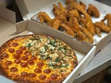 Medium Pizza with 8 Pieces of  Wings Special