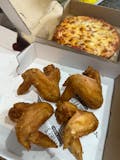 Personal Pizza with 4 Pieces of Wings Special