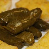 Grape Leaves with Garlic Bread
