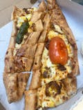 Pide w/ Soujcuk (Turkish Pepperoni) & Cheese