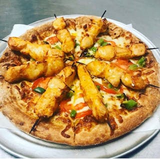 Chicken Shish Kebab Pizza