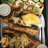Pide with Spinach, Egg & Cheese