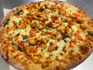 Spinach & Chicken Pizza