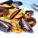 Mussels over Linguine