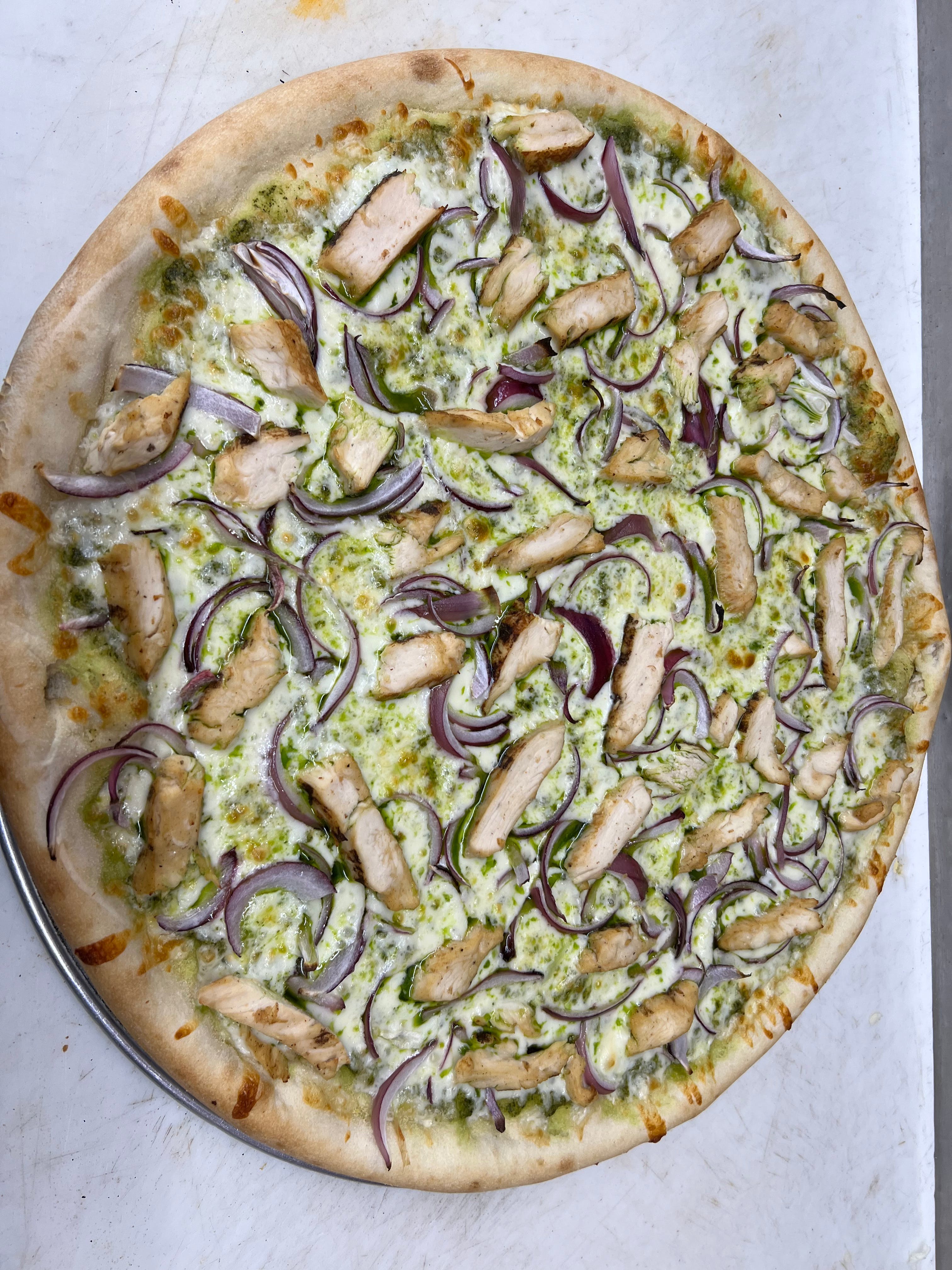 Chicken Pesto Pizza
