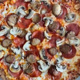 Pepperoni, Mushroom & Sausage Pizza
