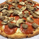 Pepperoni, Mushrooms & Sausage Pizza