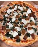 White Eggplant Rollatini Pizza