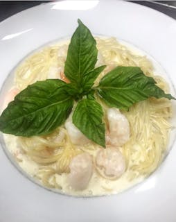 Fettuccine Alfredo with Shrimp