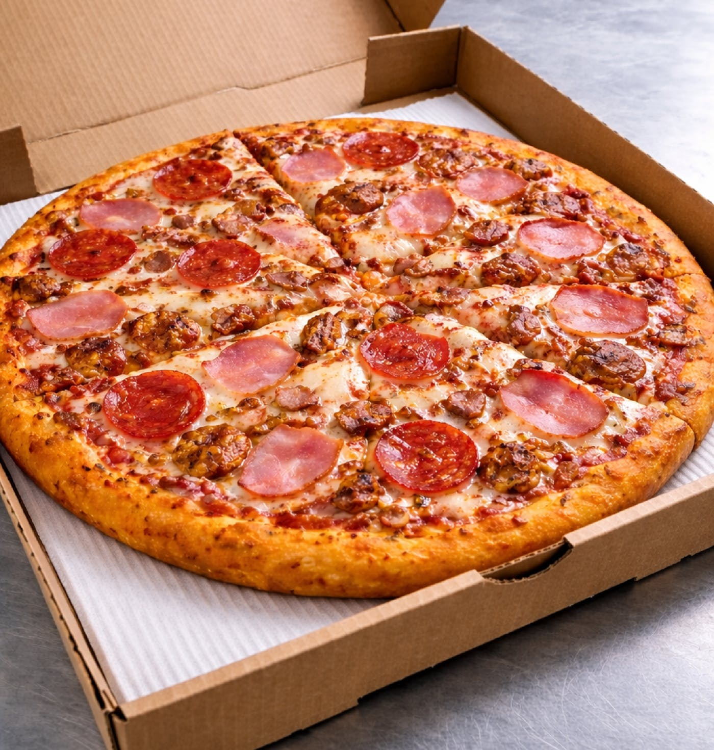 DUGOUT – ALL MEAT PIZZA