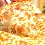 Cheese Pizza Slice with Soda