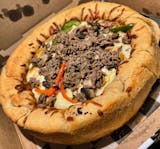 Chicken Cheesesteak Deep Dish Pizza