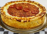 Sausage & Pepperoni Deep Dish Pizza