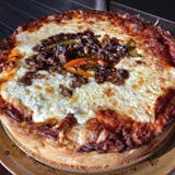 Steak & Cheese Deep Dish Pizza