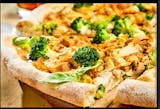 Slices Of Chicken Broccoli  Pizza