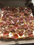 Sicilian meat lovers  pizza