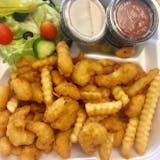 Shrimp Basket with Fries & Salad