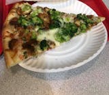 Chicken Broccoli Pizza Slice
