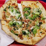 8. Chicken Broccoli Pizza