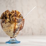 Vanilla Bean Ice Cream topped off with Tiramisu