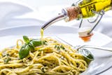 Pasta with Creamy Pesto Chicken