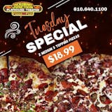 Two Medium Pizzas Tuesday Special