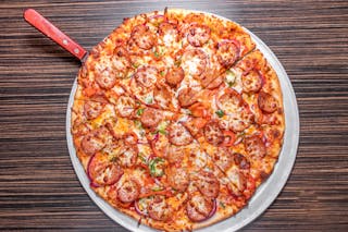 Spicy Andouille Pizza
