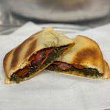 Spinach Pie with Pepperoni