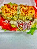 Greek Salad with Spinach Pie