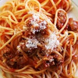 Spaghetti with Sausage Lunch