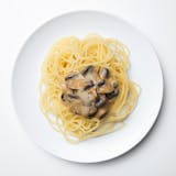 Spaghetti with Mushroom in Alfredo Sauce