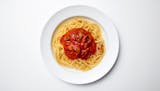 Spaghetti with Mushroom in Tomato Sauce