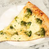 Bianca Pizza Slice with Broccoli