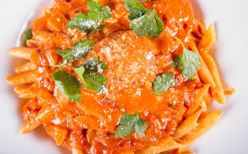 Order Pasta with Vodka Sauce food online from Lucky's Pizzeria store, Perth Amboy on bringmethat.com