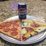 Any 2 Slices & Can of Soda Lunch Special