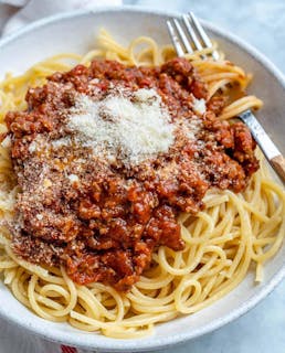 Fresh Homemade Meat Sauce Pasta