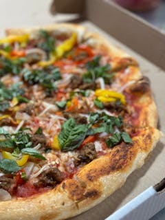 Kevin Meatball Pizza