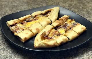 Turkish Pastrami Pide Pizza