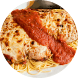 Pasta with Chicken Parm