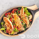 Grilled Chicken over Mixed Vegetables