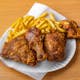 23. Four Pieces Chicken Wings with Fries & Soda Special