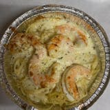 Shrimp Alfredo with Spaghetti