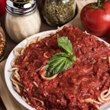 Spaghetti with Sauce/1/2 house salad