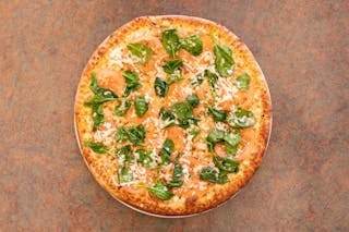 Chicken Garlic Spinach Combination Pizza