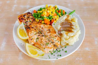Broiled Fresh Red Salmon