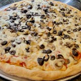 Black Olives & Mushrooms Pizza