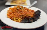 Clams Over Pasta
