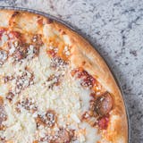 Sausage & Pepper Pizza with Feta Cheese