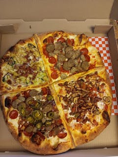 The Quatro Cantone(Four Corner Pizza!)XL 16"